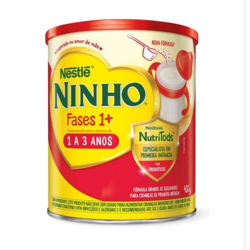 CAIXA COM 5 FORMULA INFANTIL NINHO FASE 1+ 400g