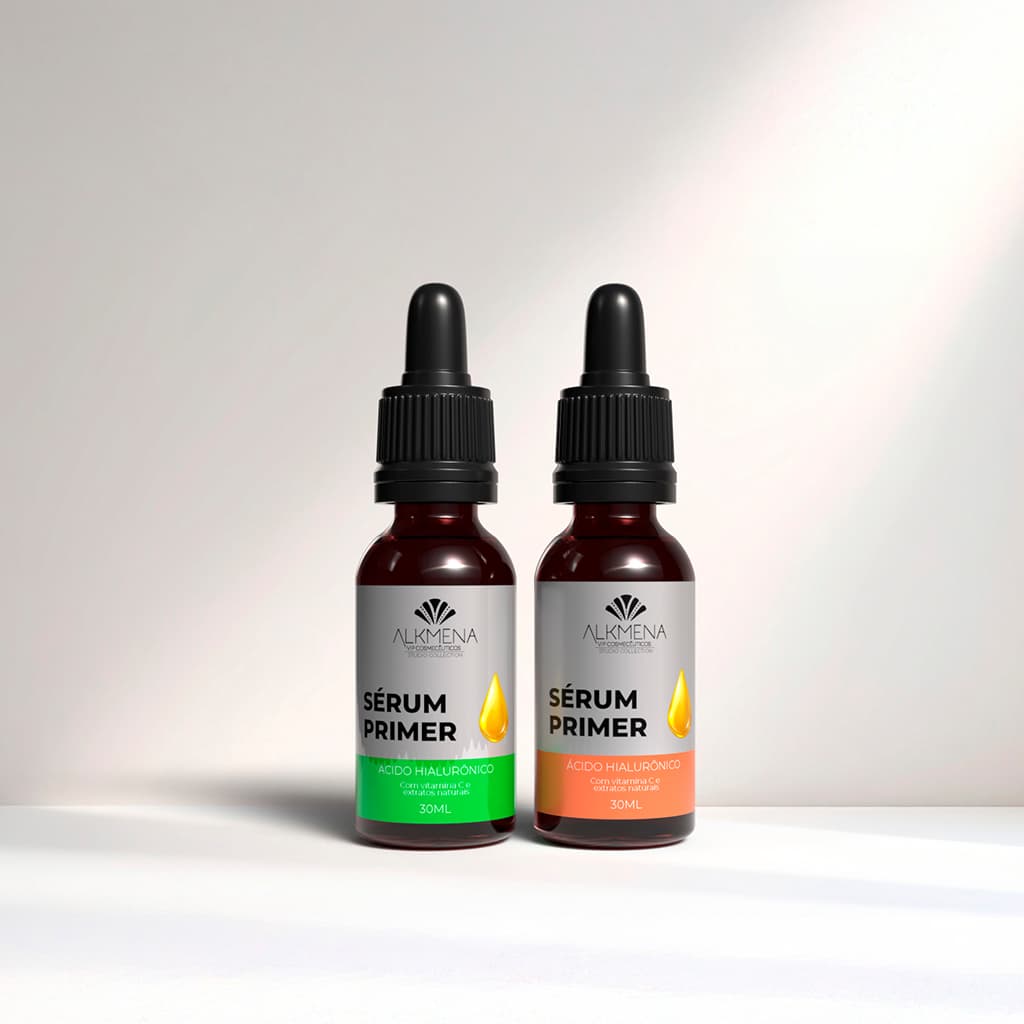 Kit Sérum facial - Ácido Hialurônico 30ml / Sérum Primer Vitamina C 30ml Presenteável - Alkmena
