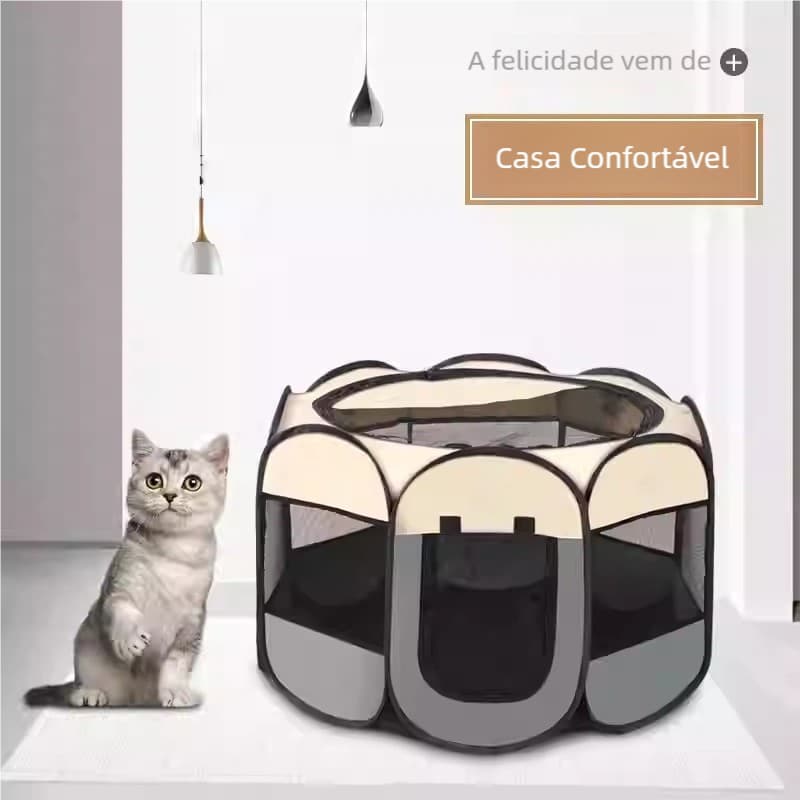 Ninho para pets dobrável e tenda portátil, com cores adoráveis
