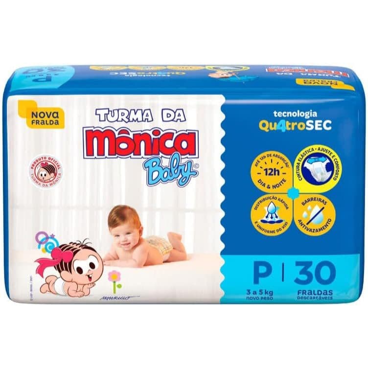 Fralda Descartável na Promoção Turma da Mônica Baby Kits Disponíveis - Todos os Tamanhos