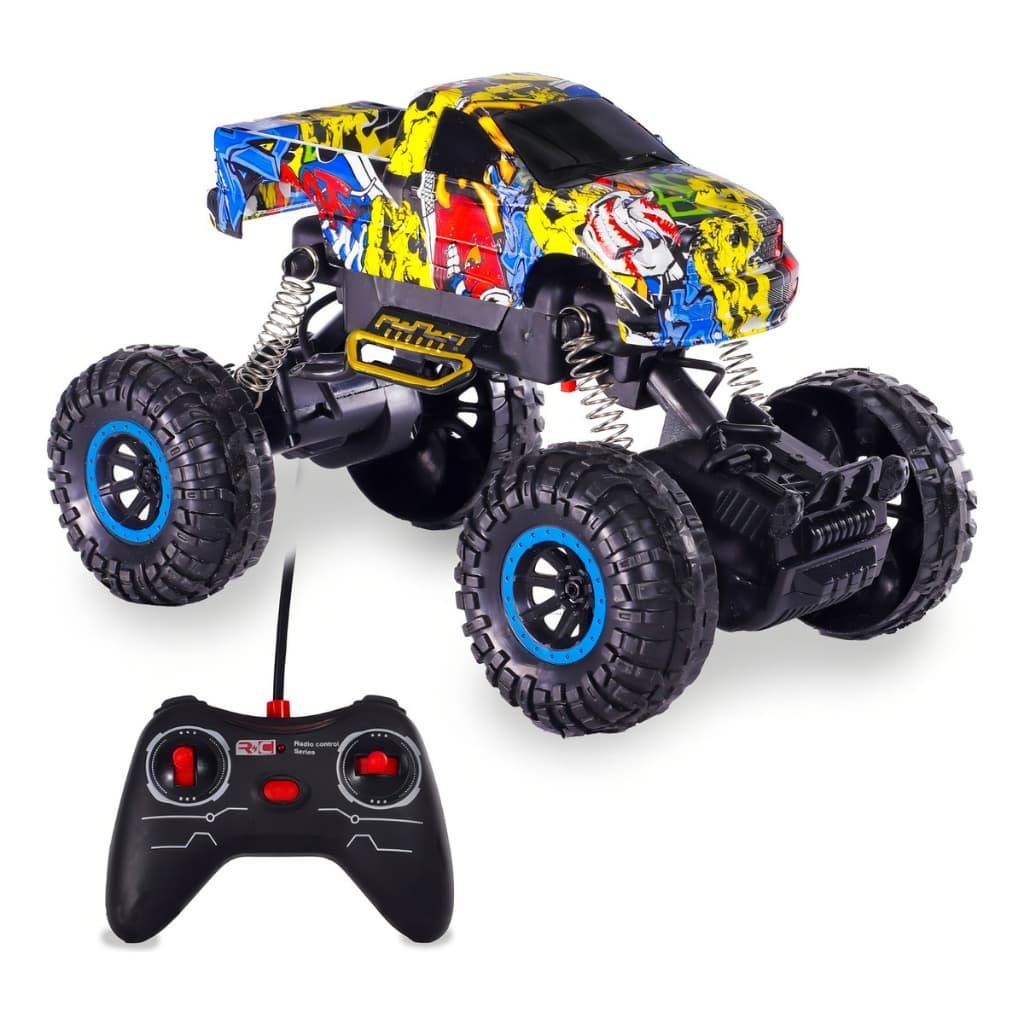 Carrinho Controle Remoto 2x4 Max Road Brinq CAR501 com Luz LED – Off-Road, Bateria Recarregável