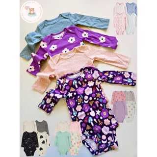 Kit Body Longo Carter Original EUA | Menina | 100% Algodão | Roupa Bebê | Enxoval RN a 24M