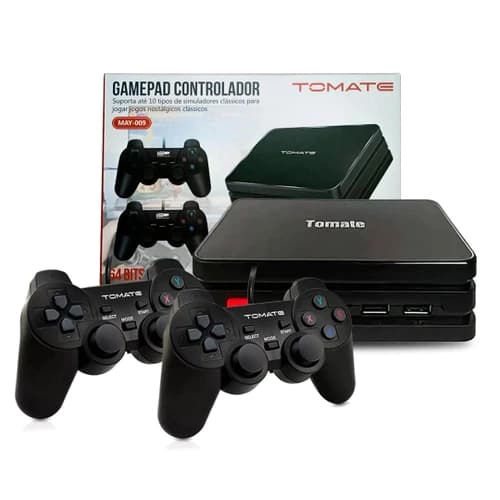 Video Game Retrô HDMI + 2 Controles com Fio + de 10.000 Jogos Tomate MAY-009 AY-009