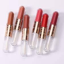 Gloss e Batom Liquido Dois Em 1 Top Coat e Batom Liquido Matte Vivai