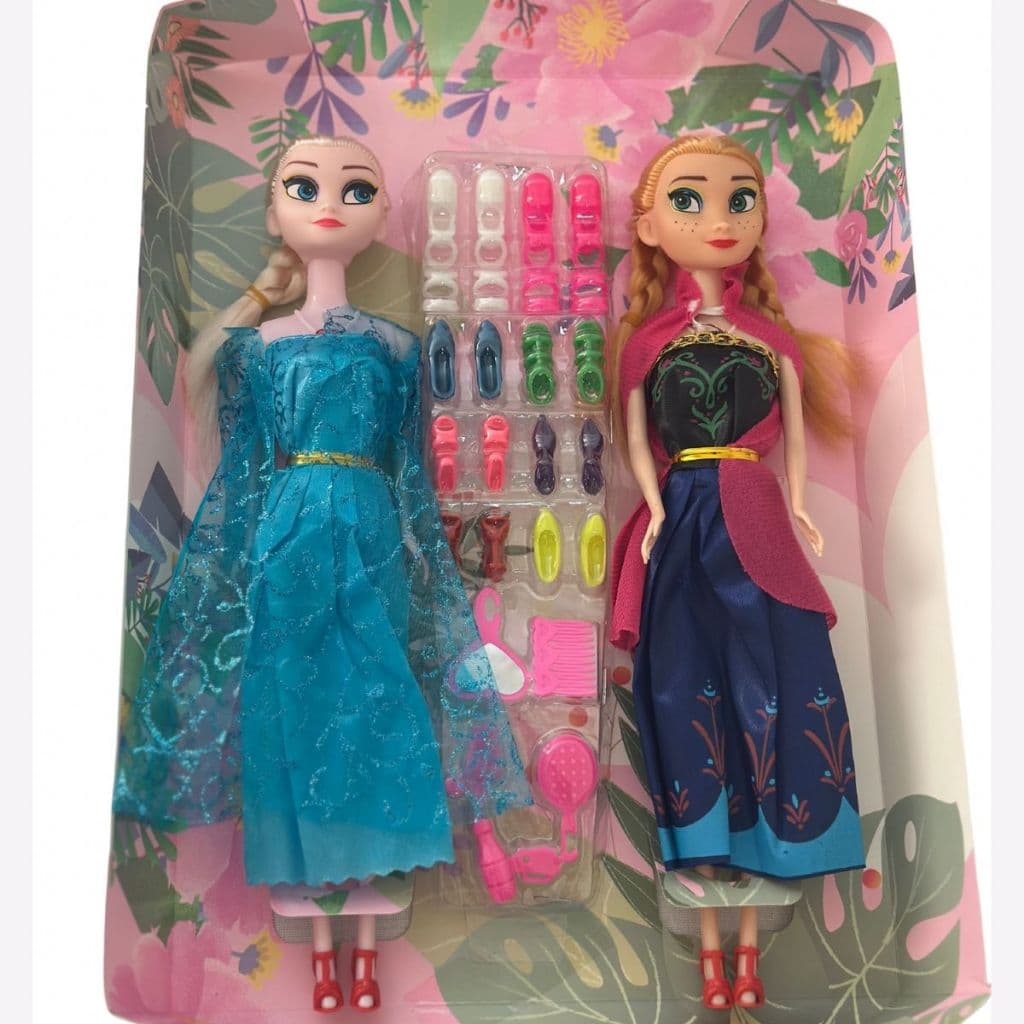 Boneca Frozen Elsa E Anna Musical Articulada Infantil Emite Som Música
