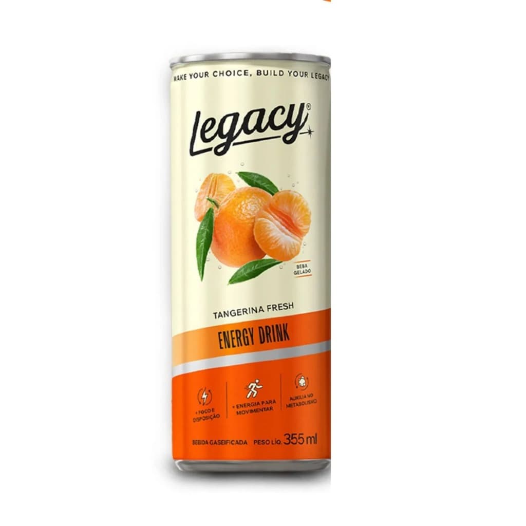 Energético Zero Açúcar Zero Caloria Tangerina 355ml - Legacy
