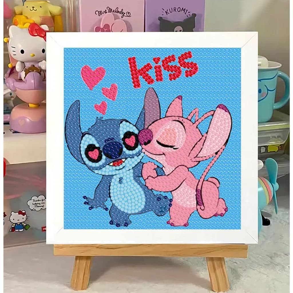 Stitch Pintura De Diamante 5d , De Ponto Adultos Tinta De Furadeira Completa Diamantes Artesanal Decoração