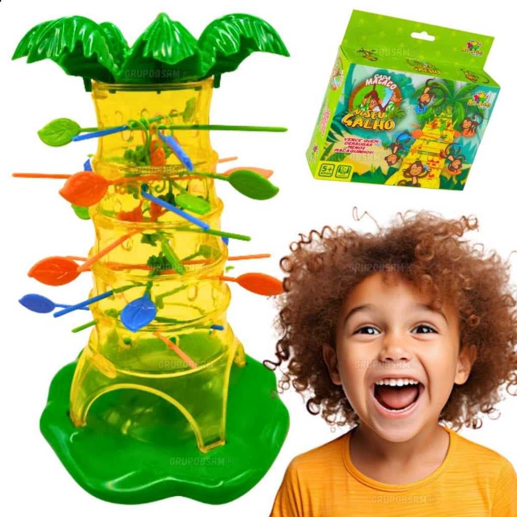 Brinquedo Infantil Educativo Jogo Pula Cada Macaco No Seu Galho Família Amigos Presente Natal Menino