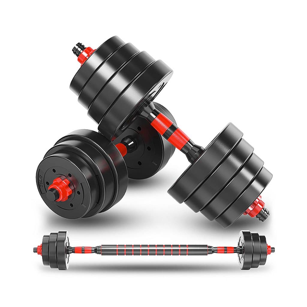 Kit Halteres Ajustável 30Kg Barra Extensora Academia Musculação