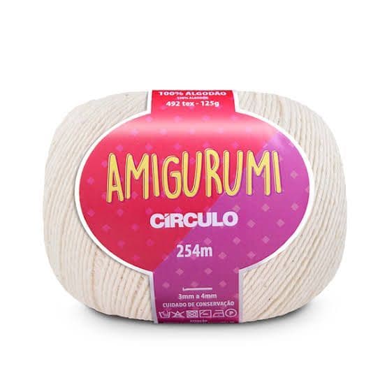 FIO AMIGURUMI COMUM COM 3, 5 OU 8 UN 254MT / 125G - CÍRCULO