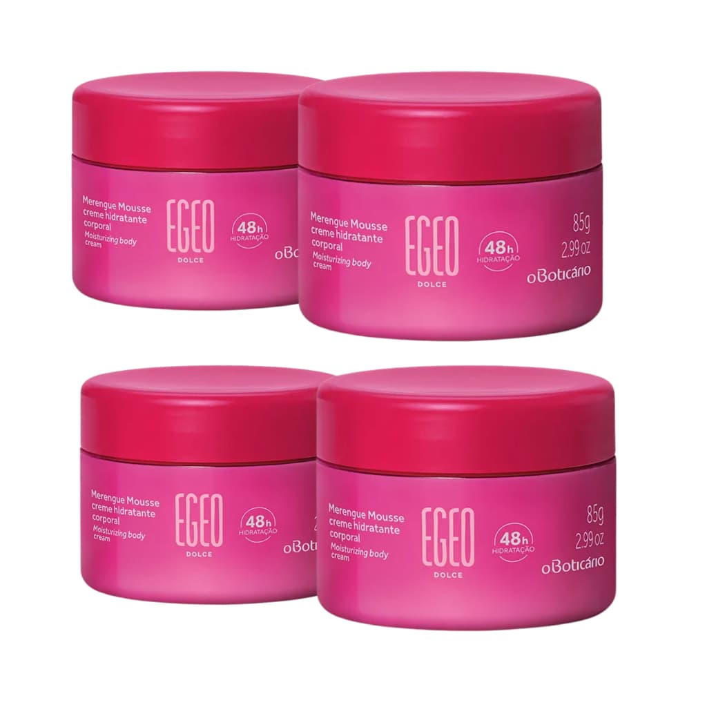 Kit com 4 Hidratantes Corporais - Egeo Dolce 200h Cada Creme Corporal