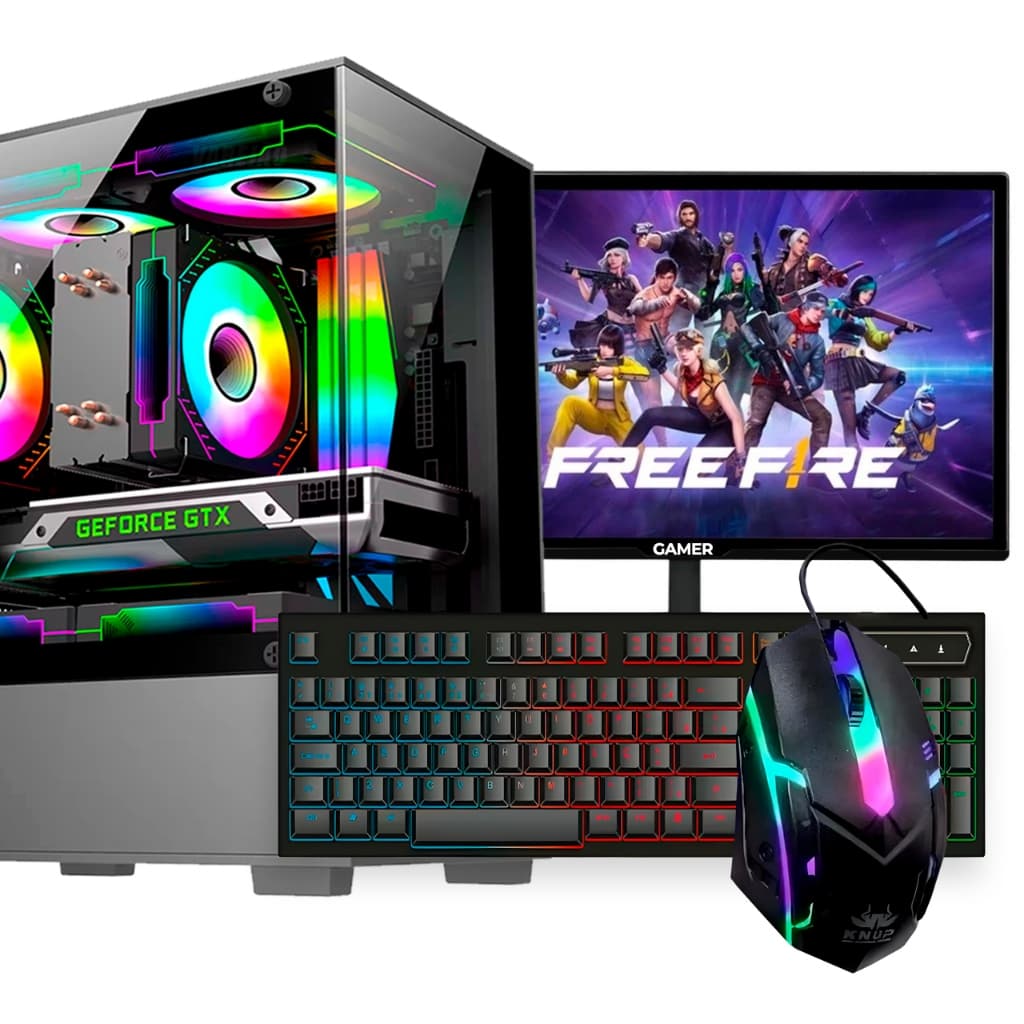 Cpu Gamer Competidor I5 8gb Ssd 240gb + Wifi + GT 210 Nvidia + Monitor 19" Gamer