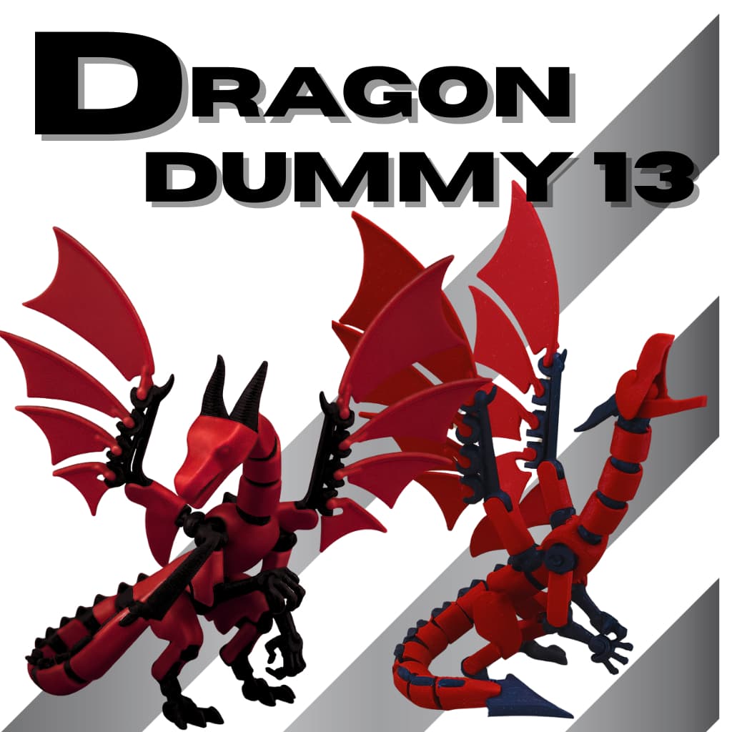 Dummy 13 Boneco Dragão - Articulado e Personalizável