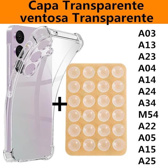 Capinha Samsung Suporte Adesivo Capa para Celular com Ventosa para Samsung A/S
