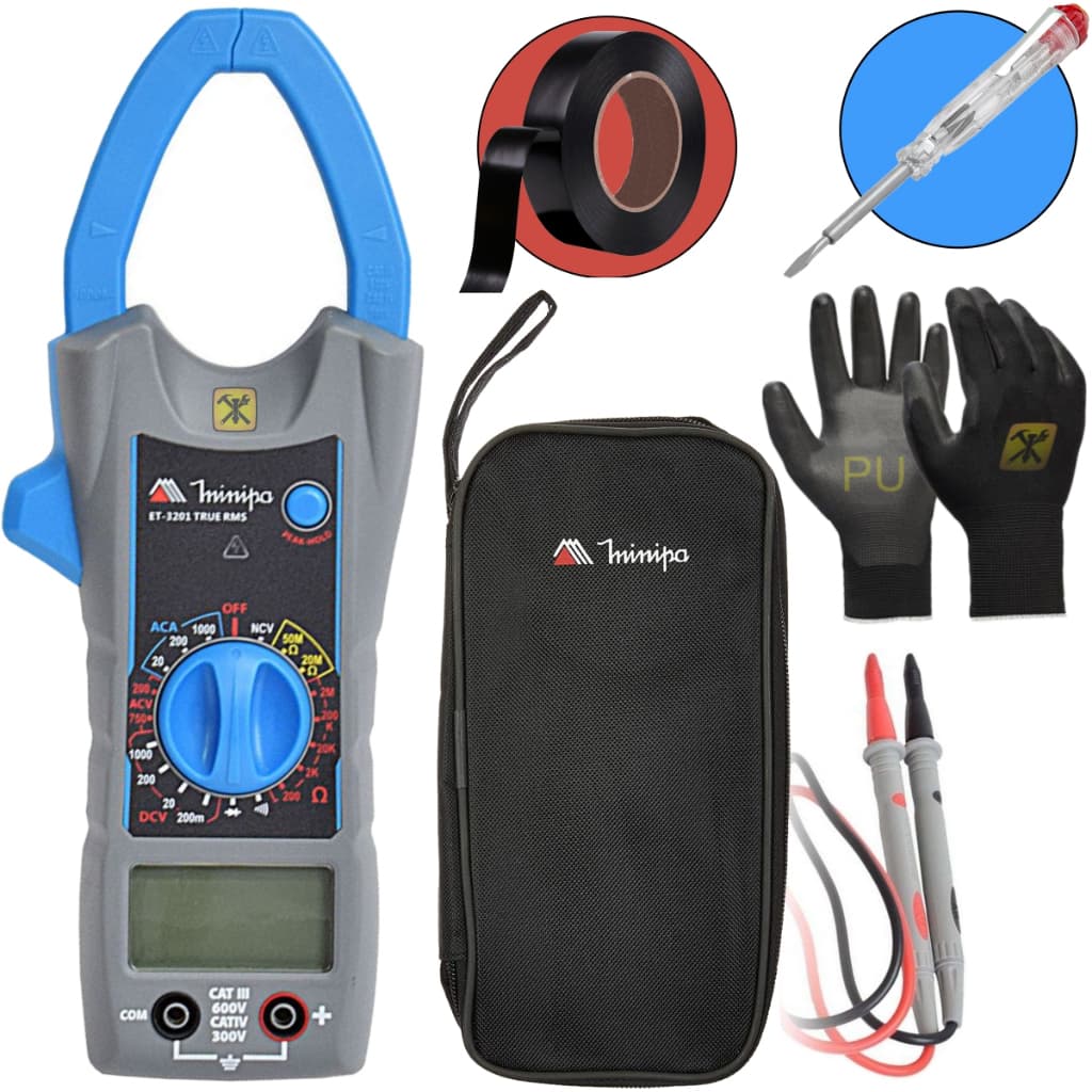 Alicate Amperímetro Digital Cat Iv 300v Et-3201 Minipa Nf