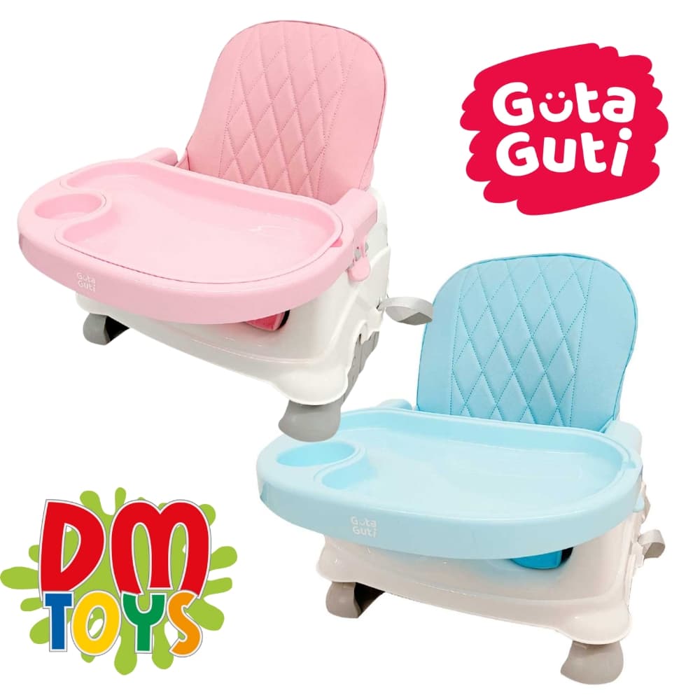Cadeira de Alimentação e Refeição para Bebê Booster Cadeirinha Infantil DM Toys Rosa / Azul