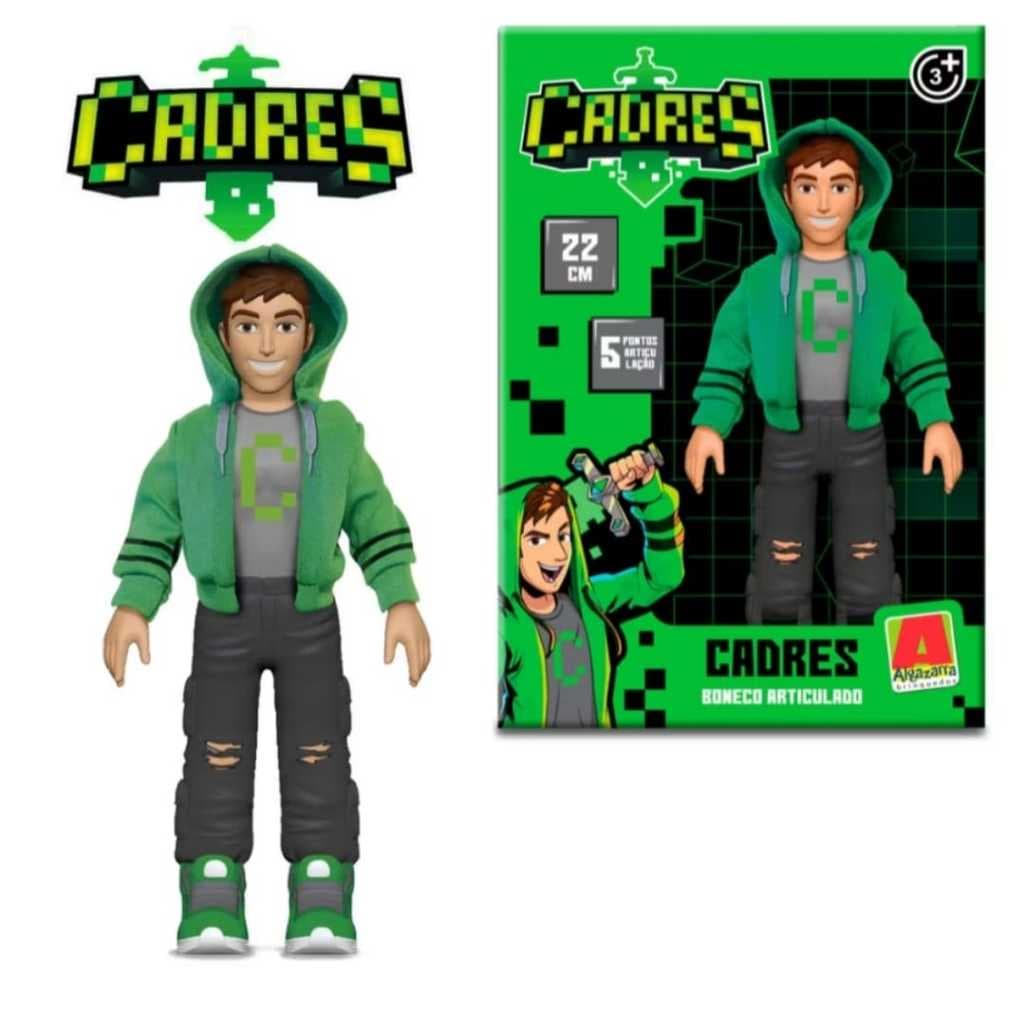 Boneco Gamer Cadres Vinil Articulado 22cm Original - Algazarra