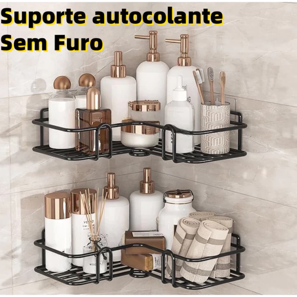 Prateleiras Suporte Com Alto Adesivos Para Parede Banheiro Cozinha lavanderia Shampoo E Sabonete/Entrega Rápida