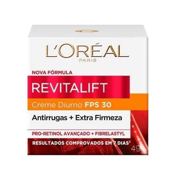 Creme Hidratante Facial Anti-idade L'Oréal Paris Revitalift Pro-Retinol Diurno FPS30 49g