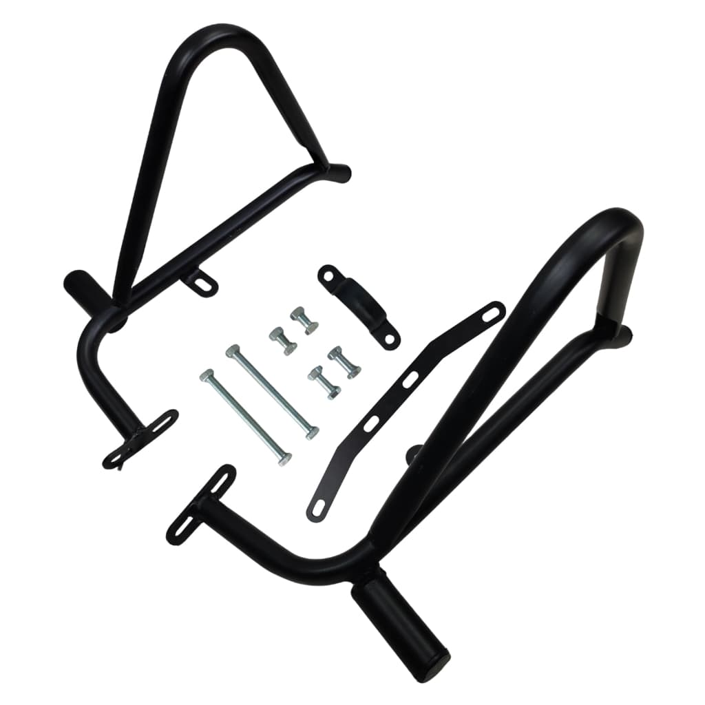 Protetor De Carenagem Motor Para A Moto Mottu 110i Preto Fosco