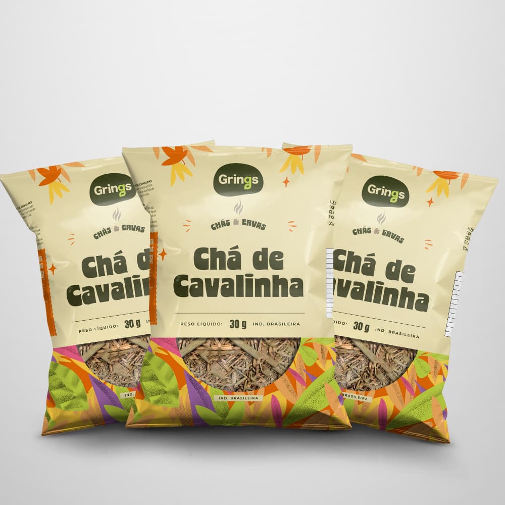 Kit 3x Chá de Cavalinha 30 g Grings