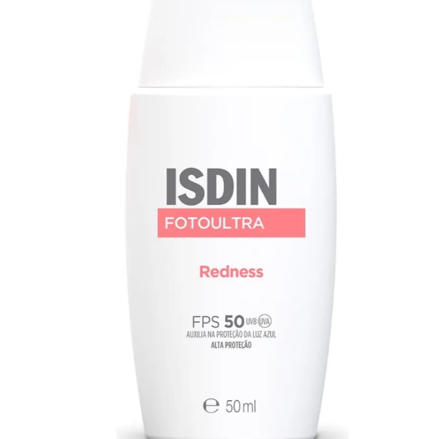ISDIN Protetor Solar Facial Foto Ultra Redness para Peles Sensíveis e Reativas FPS 50 - 50ml