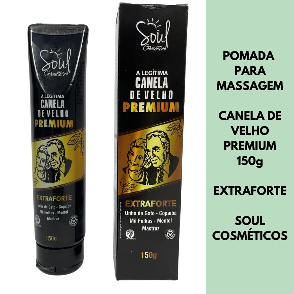 Pomada Gel Massageadora Muscular Canela de Velho Premium Extraforte 150g
