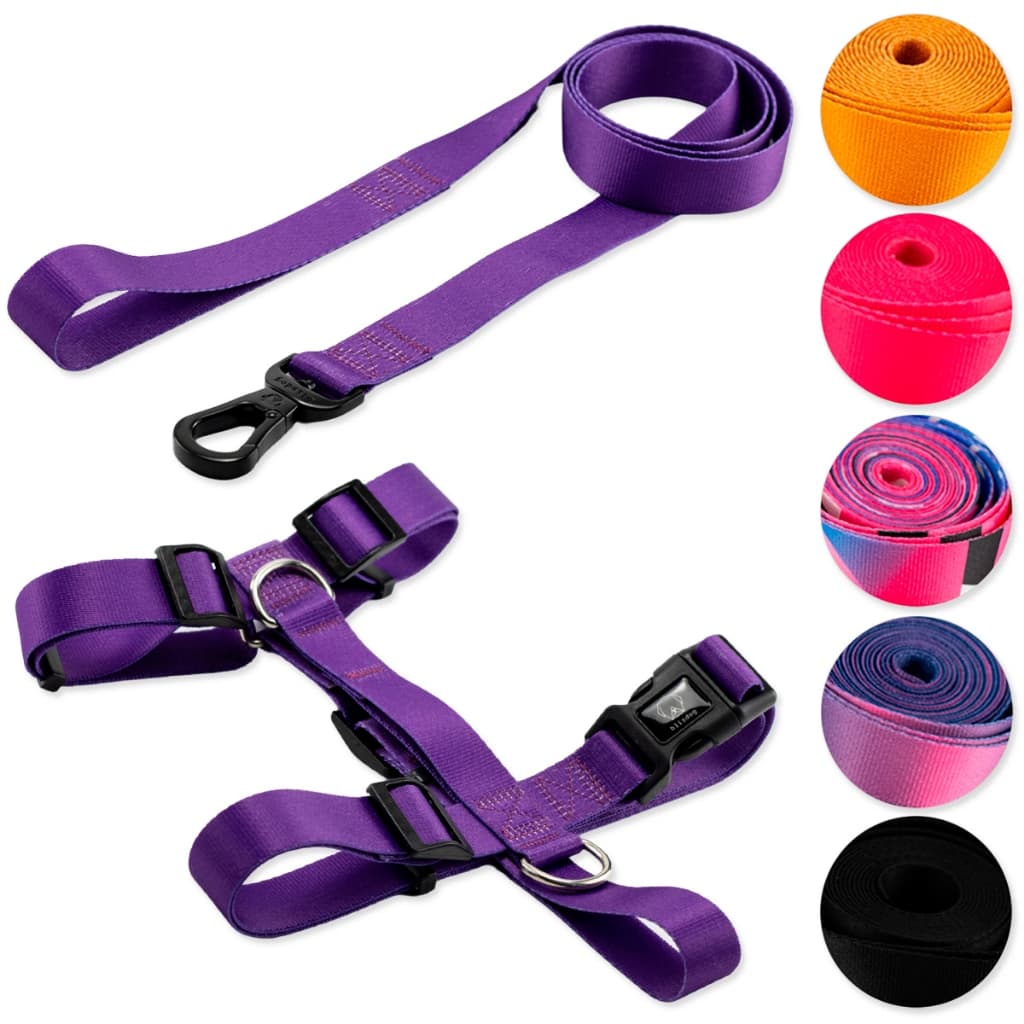 Coleira Peitoral com Guia para Cachorro Cães Pet Regulável Várias estampas Blisdog