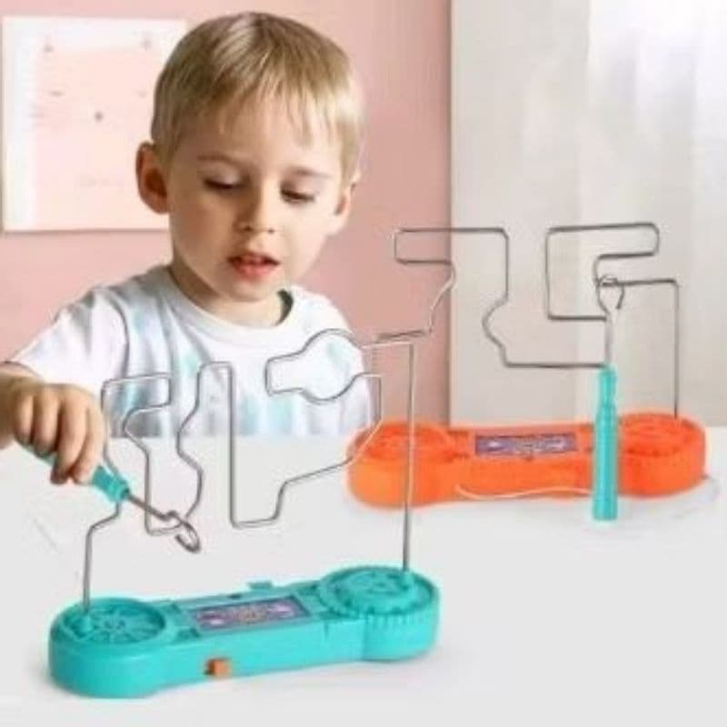 Labirinto Elétrico Brinquedo Educativo Crianças Com Luzes Som Não dá Choque