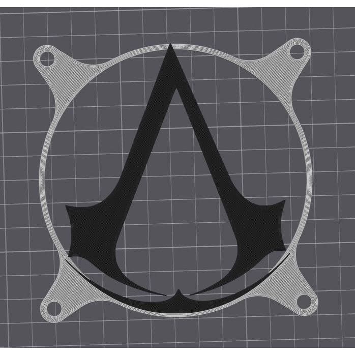 Grade Grelha para Cooler Fan Grill 120mm Assassin's Creed PC Gamer Setup