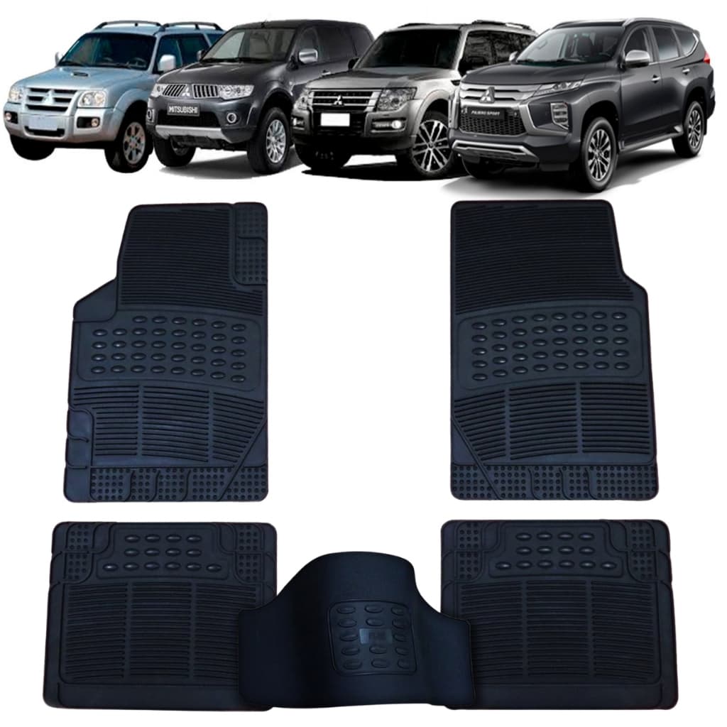 Tapete Automotivo Mitsubishi Pajero Sport E Pajero Full Universal + Tapete do Túnel (Modelo B)