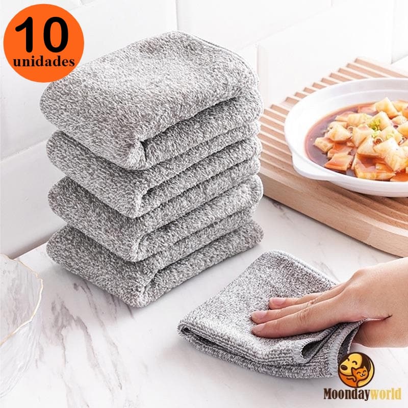 10/20 Pano Microfibra Super Absorvente Para Limpeza Em Geral Nanofibra Para Carro Cozinha
