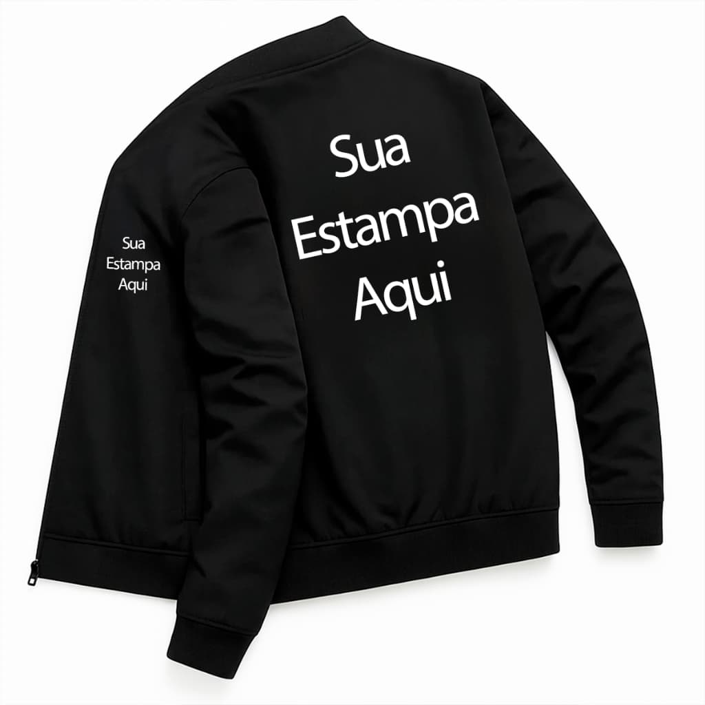Jaqueta Bomber Masculina Personalizada Sua Estampa Aqui Criação Arte Estiloso