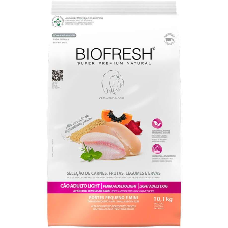 Ração 10,1kg Biofresh Light Cães Raças Pequenas e Minis