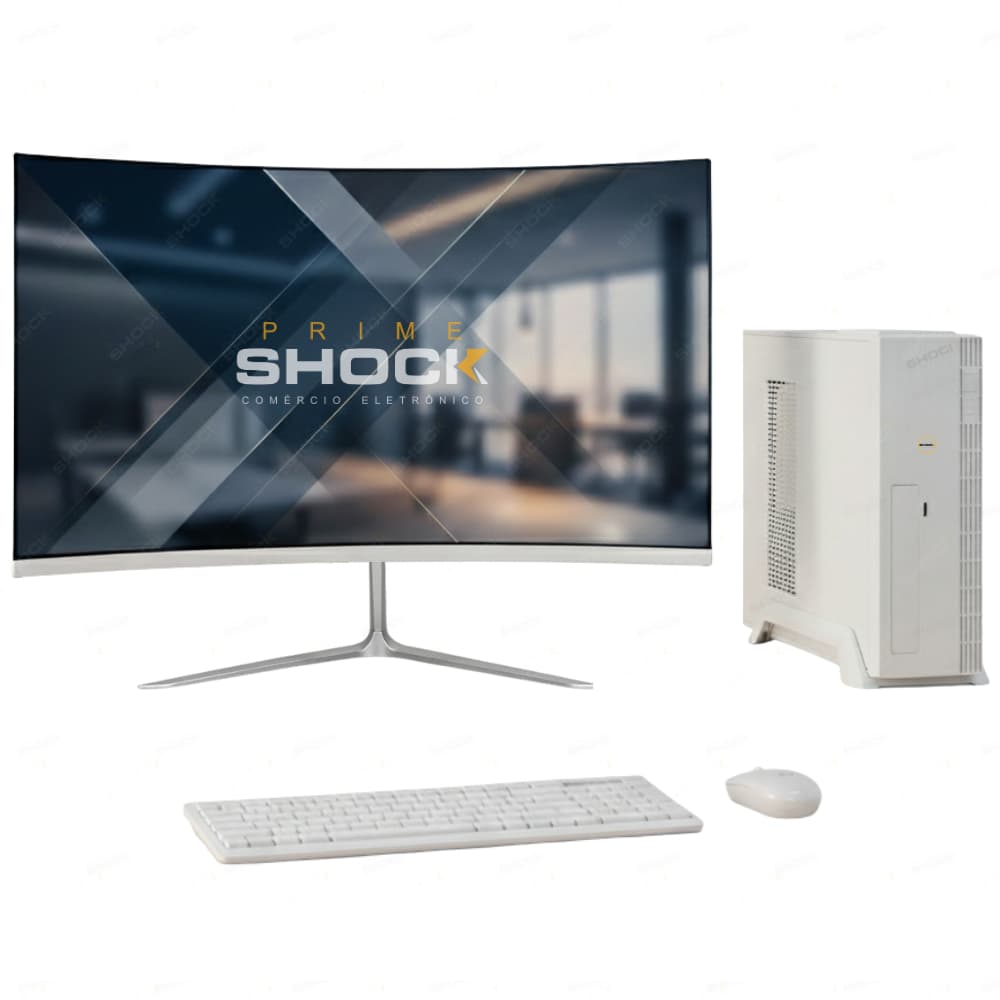 Computador Pc Slim I5 16GB RAM SSD 480GB Monitor Led 23" Curvo Wifi Bivolt