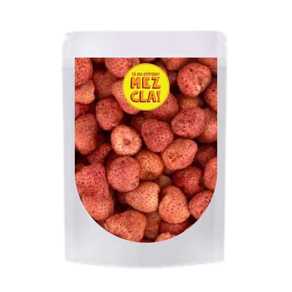 MORANGO CHIPS LIOFILIZADO SNACKS SAUDÁVEL MEZCLA NUTS