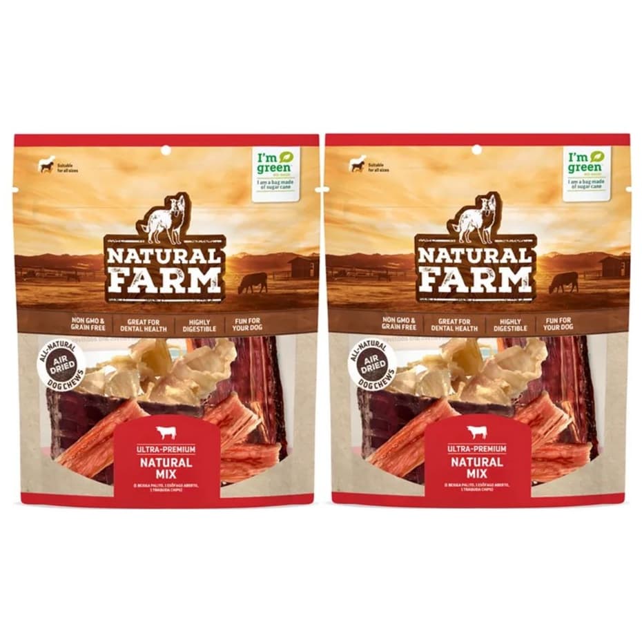 Kit com 2 - Petisco Natural Desidratado para Cães - Mix de Snacks Saudáveis Naturalfarm
