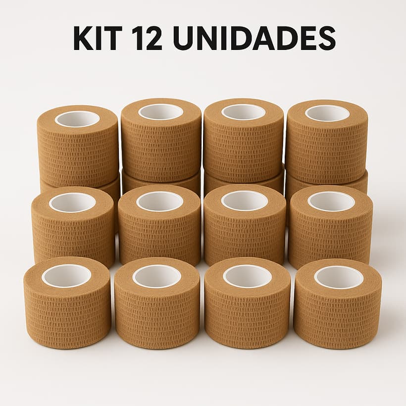 Kit 12 Bandagem adesiva Curativo Podologia tattoo tape Grip Tattoo Atadura