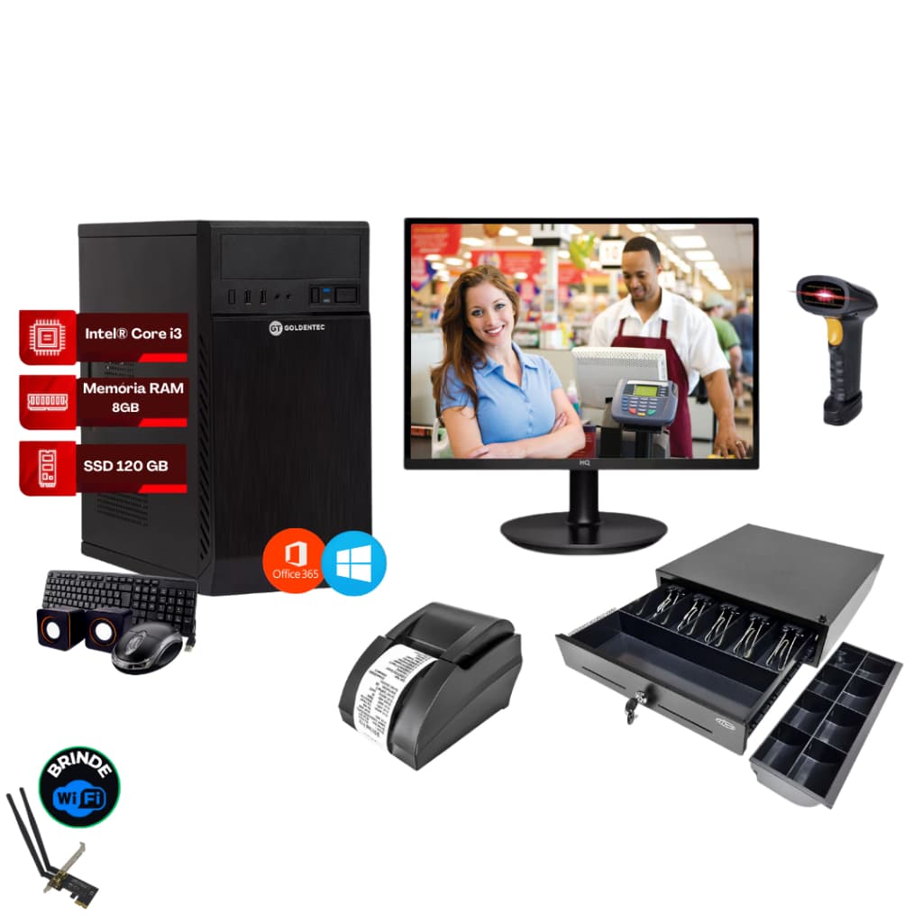 Kit pdv Completo P/ comércios em geral (Grátis Sistema de Vendas)