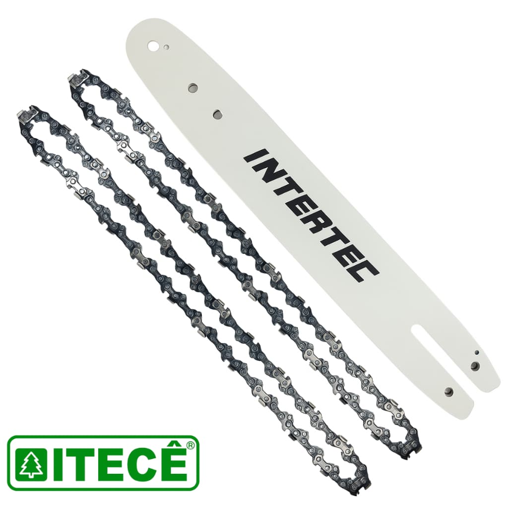 Sabre Saibro Barra Facão Espada 12 Pol Com 2 Correntes P/ Motosserras Stihl Ms170 180 210 180c 193T