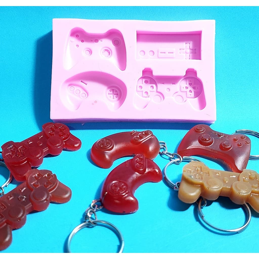 Molde de Silicone Controle VideoGame Games [Usado] - Cera, Resina, Argila, Doces, Chocolate, Pasta Playstation Nintendo