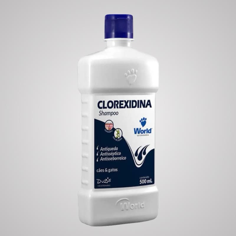 Shampoo Dugs clorexedina 500 ml Para Caes e Gatos - World
