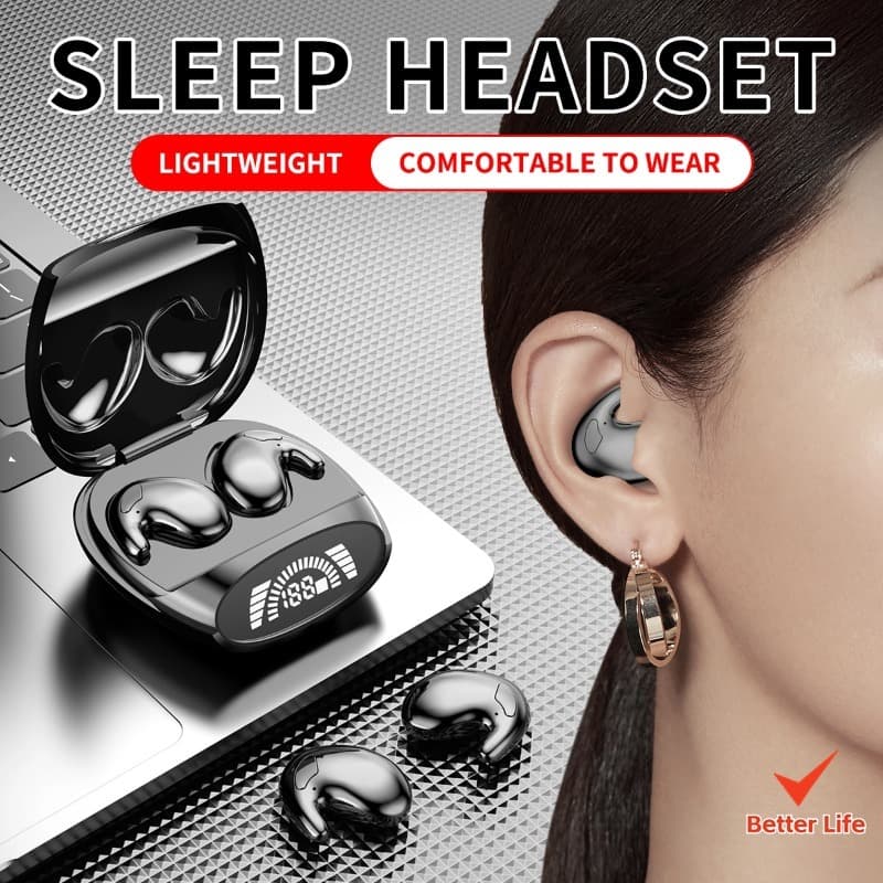 Fone De Ouvido Sem Fio Bluetooth 5.3 TWS Ruído Estéreo Cancelando Mini Earbuds À Prova D'água Ultra Longo Espera Com MIC