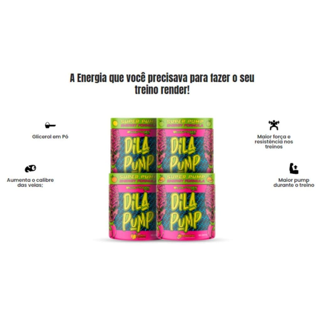 Dila Pump Adaptogen Science – Pré-Treino 318g Suplemento Energético