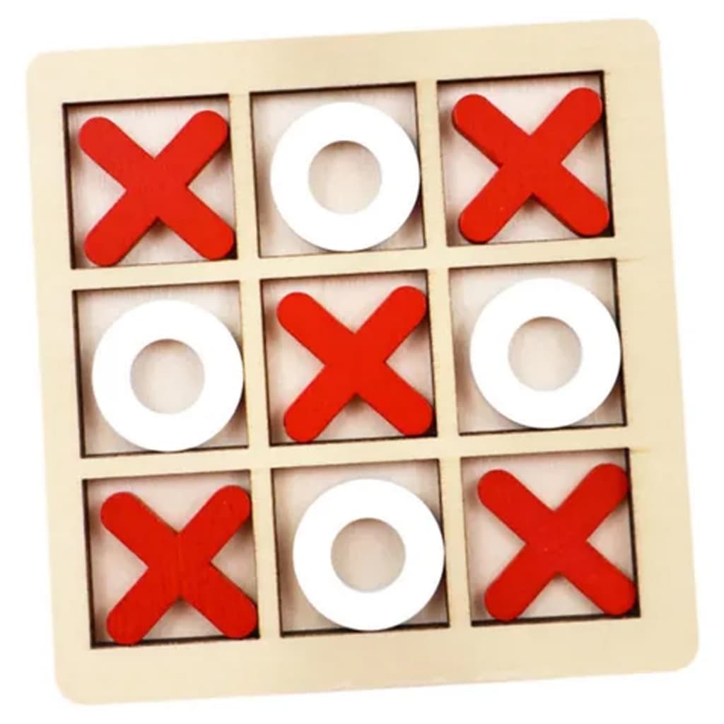Jogo Da Velha Tabuleiro De MDF Brinquedo Educativo Didático Raciocínio Lógico Brinquedo Presente