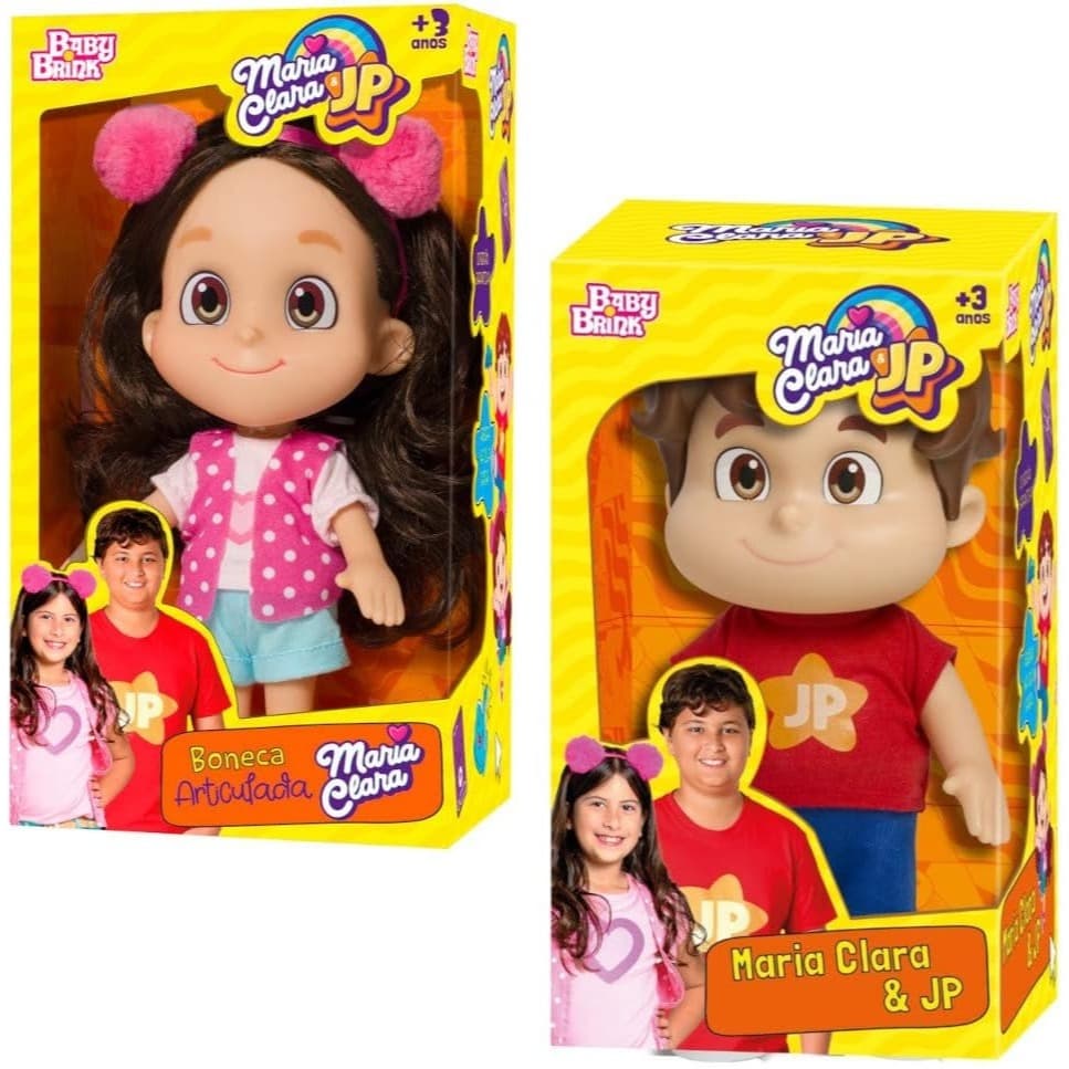 Boneco Maria Clara E Jp C/ 14 Frases Articulado Infantil