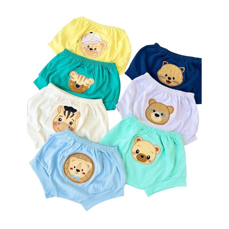 Tapa Fralda Kit Com 3 Unidades Infantil Menina Menino Para Recém Nascido Roupas de Bebe