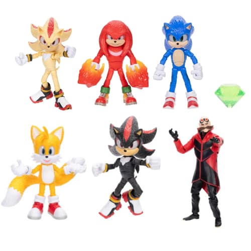 Bonecos Articulados Turma do Sonic Filme 3 de 12cm - Sunny Brinquedos