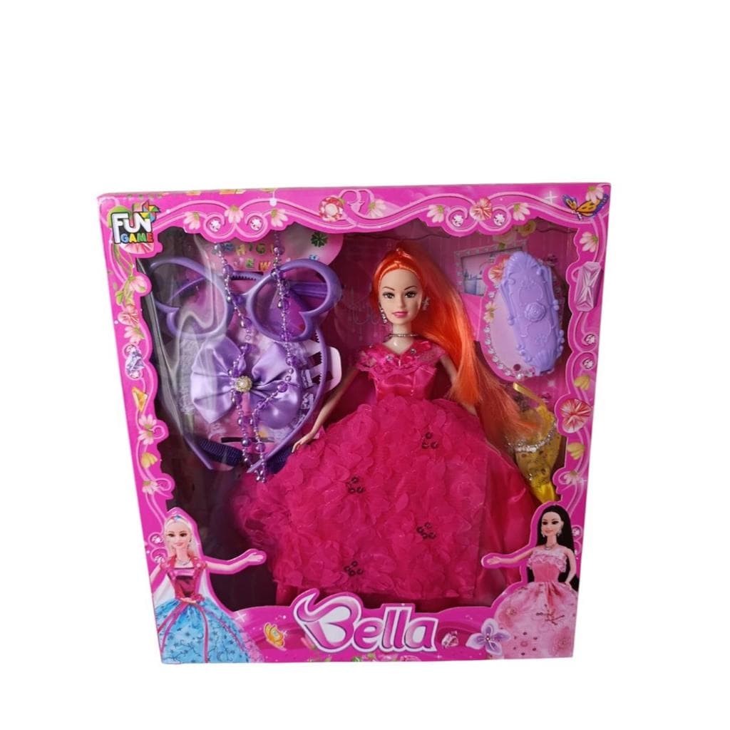 Boneca Bella Fahsion Presente Articulada Com Acessórios Brinquedo Menina
