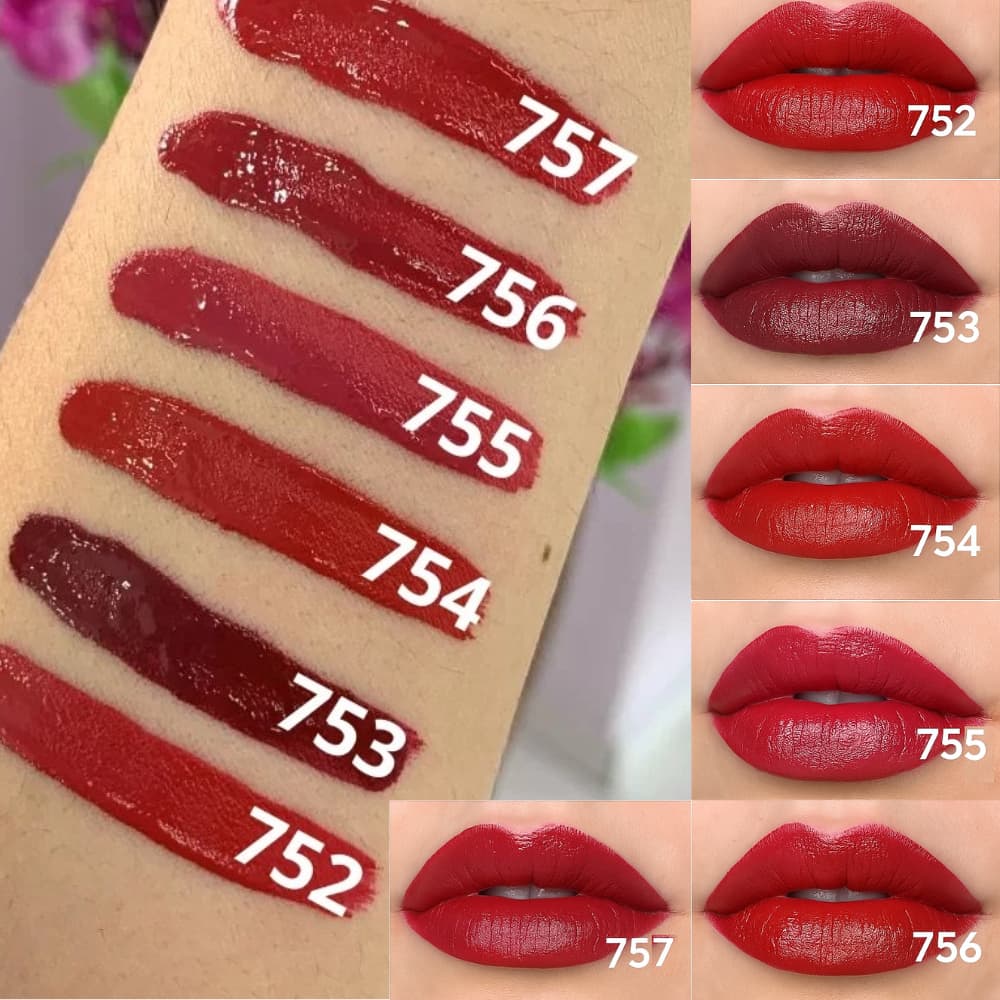 Batom Liquido 24H Matte Confort Max Love 752 a 757